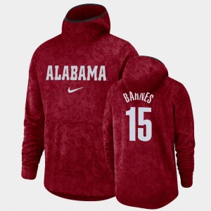 Men's Tyler Barnes Crimson Alabama Crimson Tide #15 Pullover Team Logo Basketball Spotlight Hoodie 819875-982