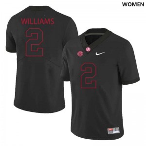 Womens Ryan Williams Black Alabama Crimson Tide #2 Replica College Football Jerseys 896723-845