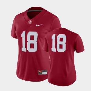 Women's Crimson Alabama Crimson Tide #18 University Game Jersey 251809-702
