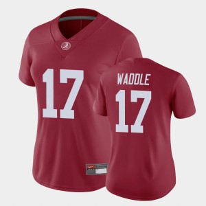 Women Jaylen Waddle Crimson Alabama Crimson Tide #17 Limited Game Jersey 864962-187