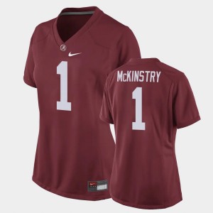 Women Kool-Aid McKinstry Crimson Alabama Crimson Tide #1 Replica Football Game Jersey 141933-468