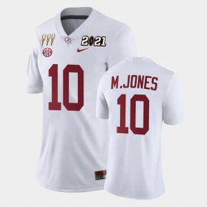 Women's Mac Jones White Alabama Crimson Tide #10 Limited 3X CFP National Championship Jersey 445467-816
