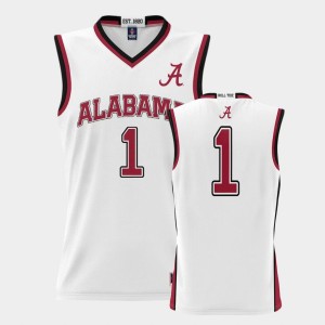 Youth White Alabama Crimson Tide #1 ProSphere College Basketball Jerseys 983179-170
