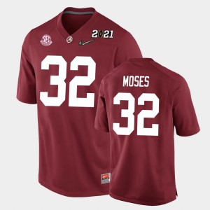 Youth Dylan Moses Crimson Alabama Crimson Tide #32 Replica 2021 National Championship Jersey 332673-737