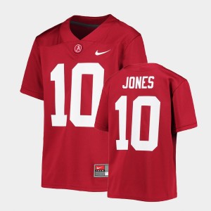 Youth Mac Jones Crimson Alabama Crimson Tide #10 Alumni College Football Jersey 551591-461