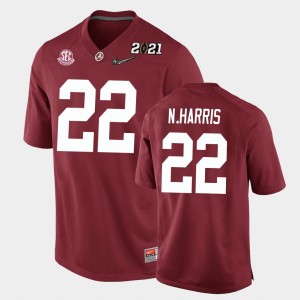 Youth Najee Harris Crimson Alabama Crimson Tide #22 Replica 2021 National Championship Jersey 481932-147